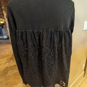 LOFT Lace Back Cardigan